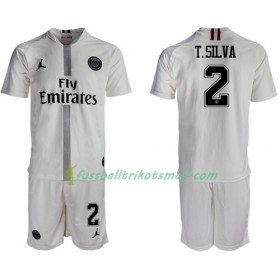 Fußballtrikots Paris Saint Germain T.Silva 2 Jodan Weiß Kinder 2018-2019 Kurzarm Ausweichtrikot kaufen